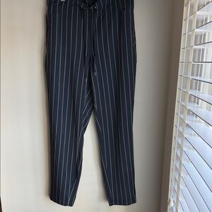 Athleta Navy Striped Women's Trousers